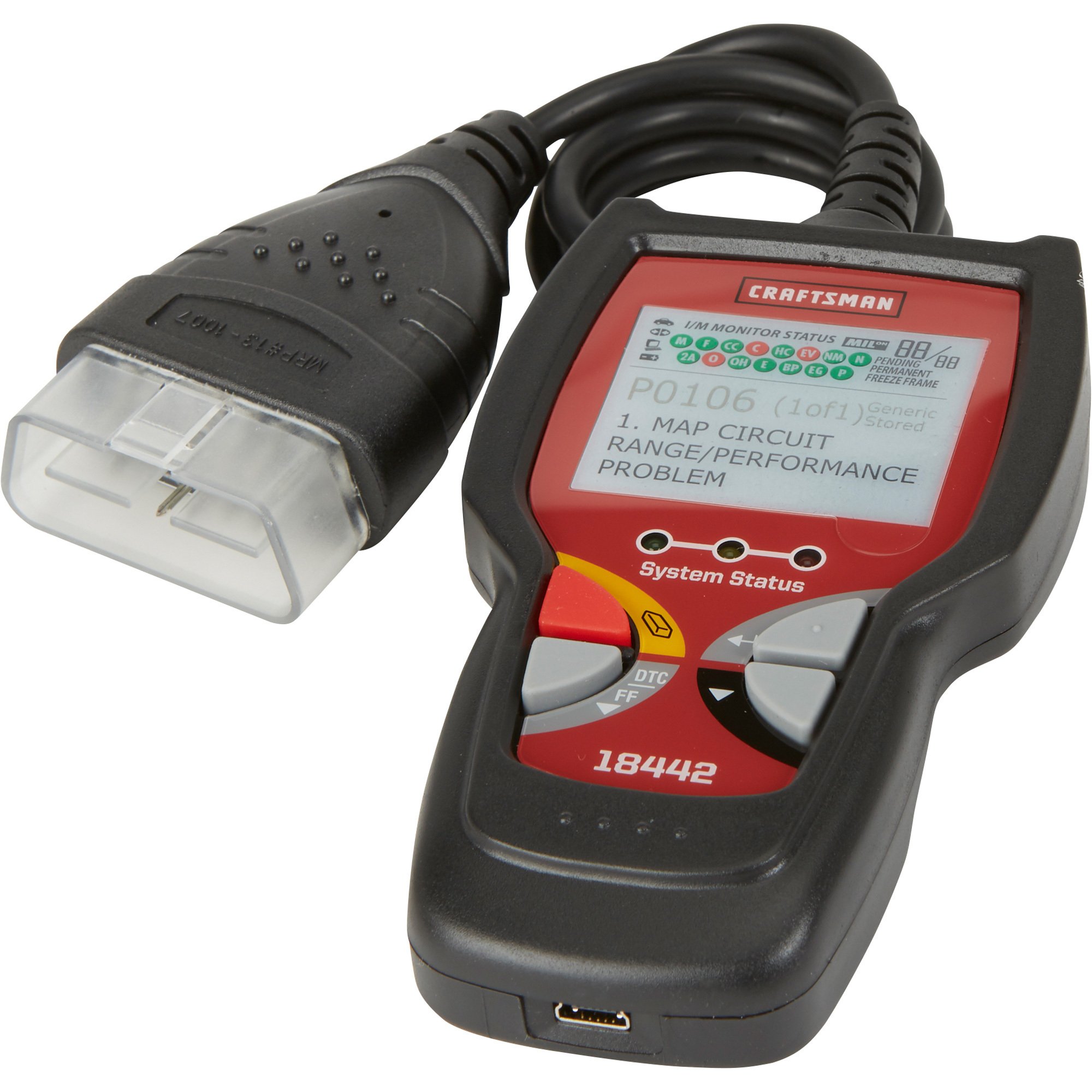 Craftsman Diagnostic Scan Tool with Cable — OBD2, Model# 918442